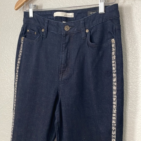 ELLA MOSS Snakeskin Detail Denim Jeans | Size 8 - Picture 4 of 11